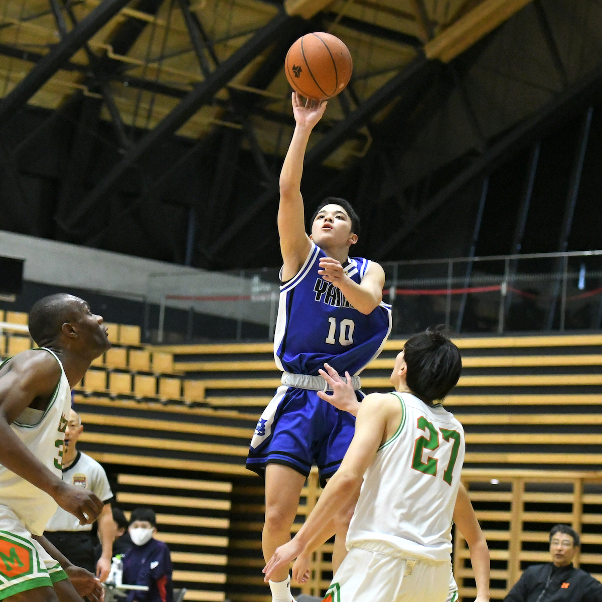 県高校新人大会　バスケットボール男子　守備からリズムをつくり圧勝した柳ケ浦　【大分県】