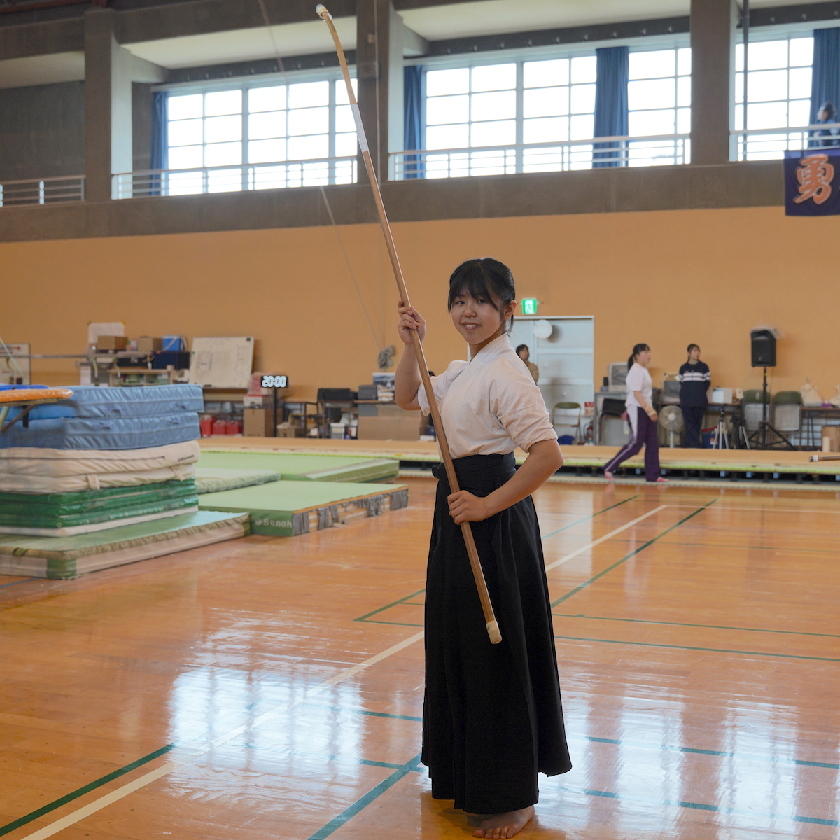 全国高校選抜大会　なぎなた女子　上杉真子（大分西３年）が個人準V　【大分県】