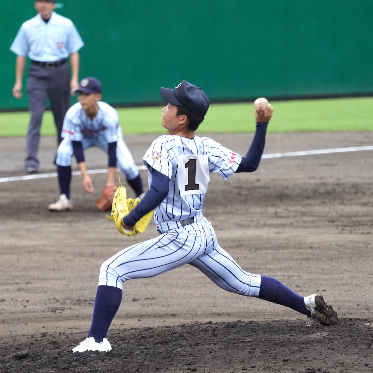 全国高校野球大分大会　本調子はこれから　ギアを上げる寺尾凌太（大分国際情報３年）　【大分県】