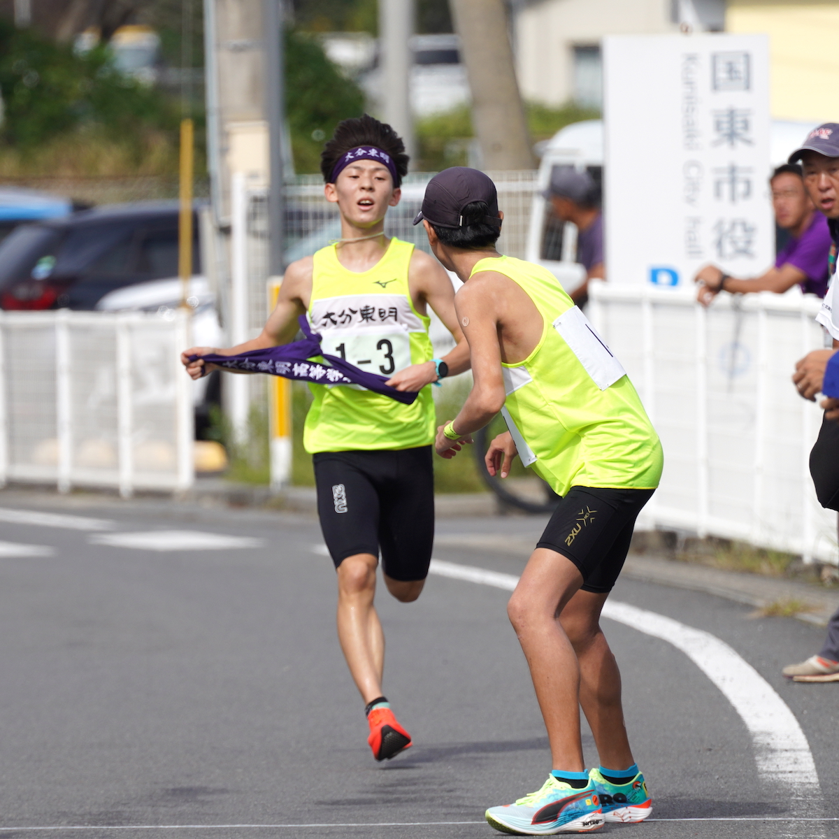 県高校駅伝競走大会　男子　オーバーペースに細心の注意を払いトップ独走　大分東明が14連覇　【大分県】