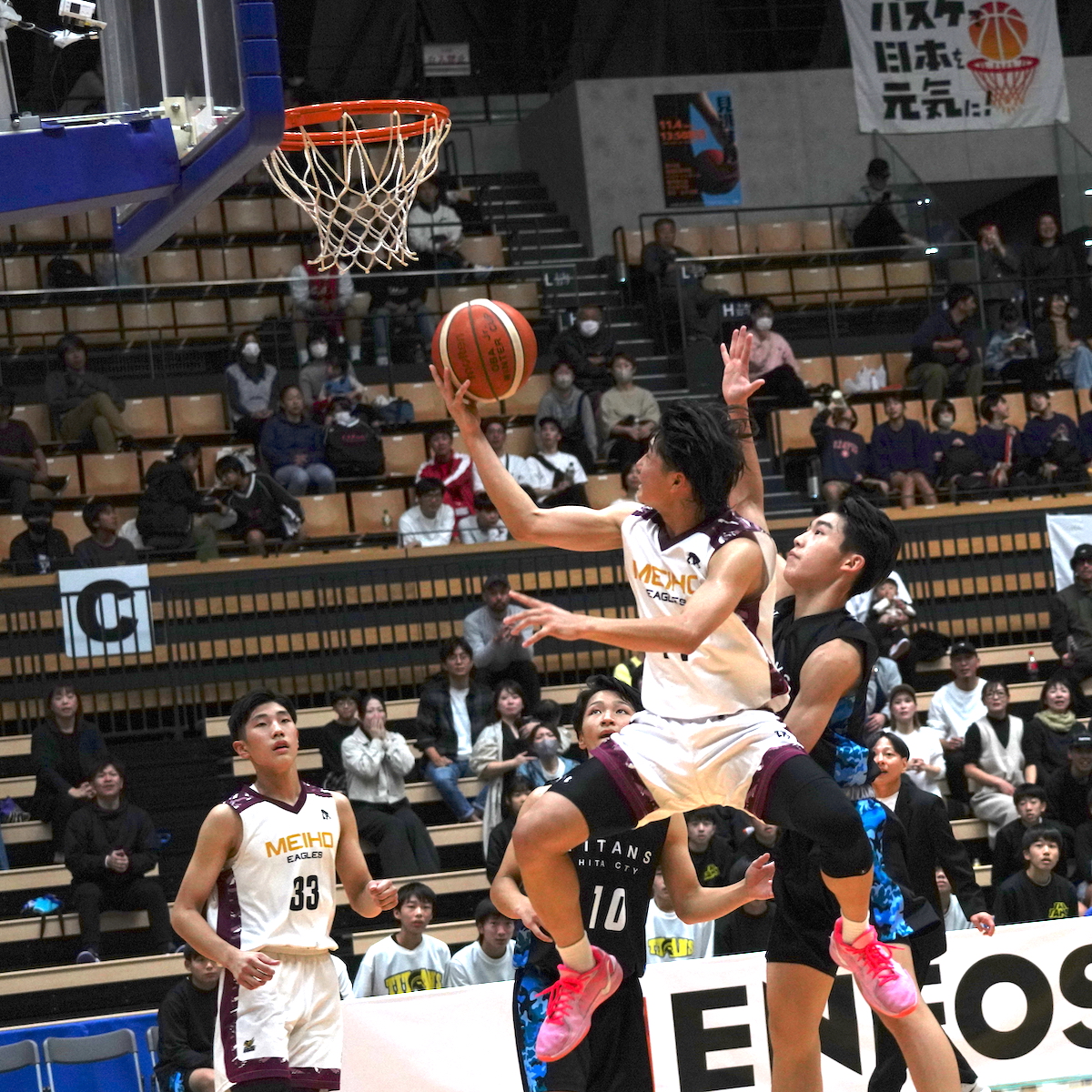 全国U15バスケットボール選手権大会県予選　男子　後半に圧倒したMEIHO EAGLESが５度目の優勝　【大分県】
