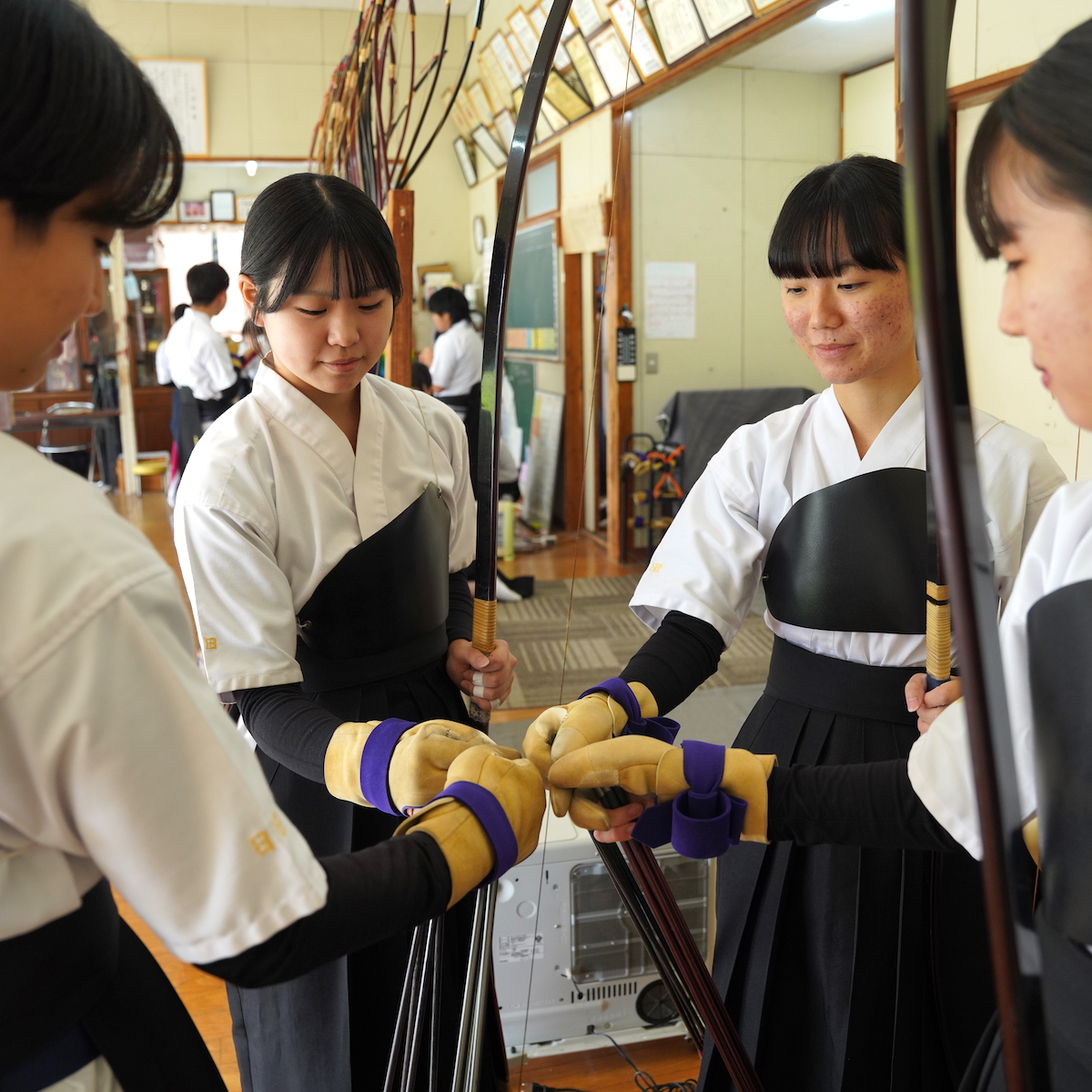 冬の高校スポーツ全国大会　弓道女子　マイペース軍団・日田が入賞目指す【大分県】