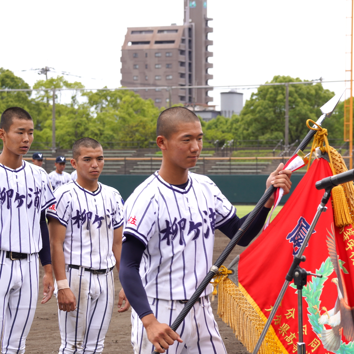 県高校野球選手権　投手陣でつかんだ優勝　柳ケ浦、接戦制し夏へ弾み　【大分県】